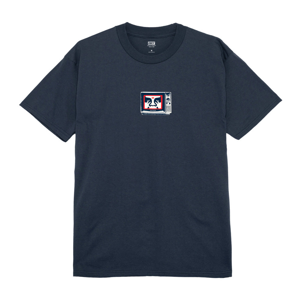 OBEY OBEY TV TEE // NAVY