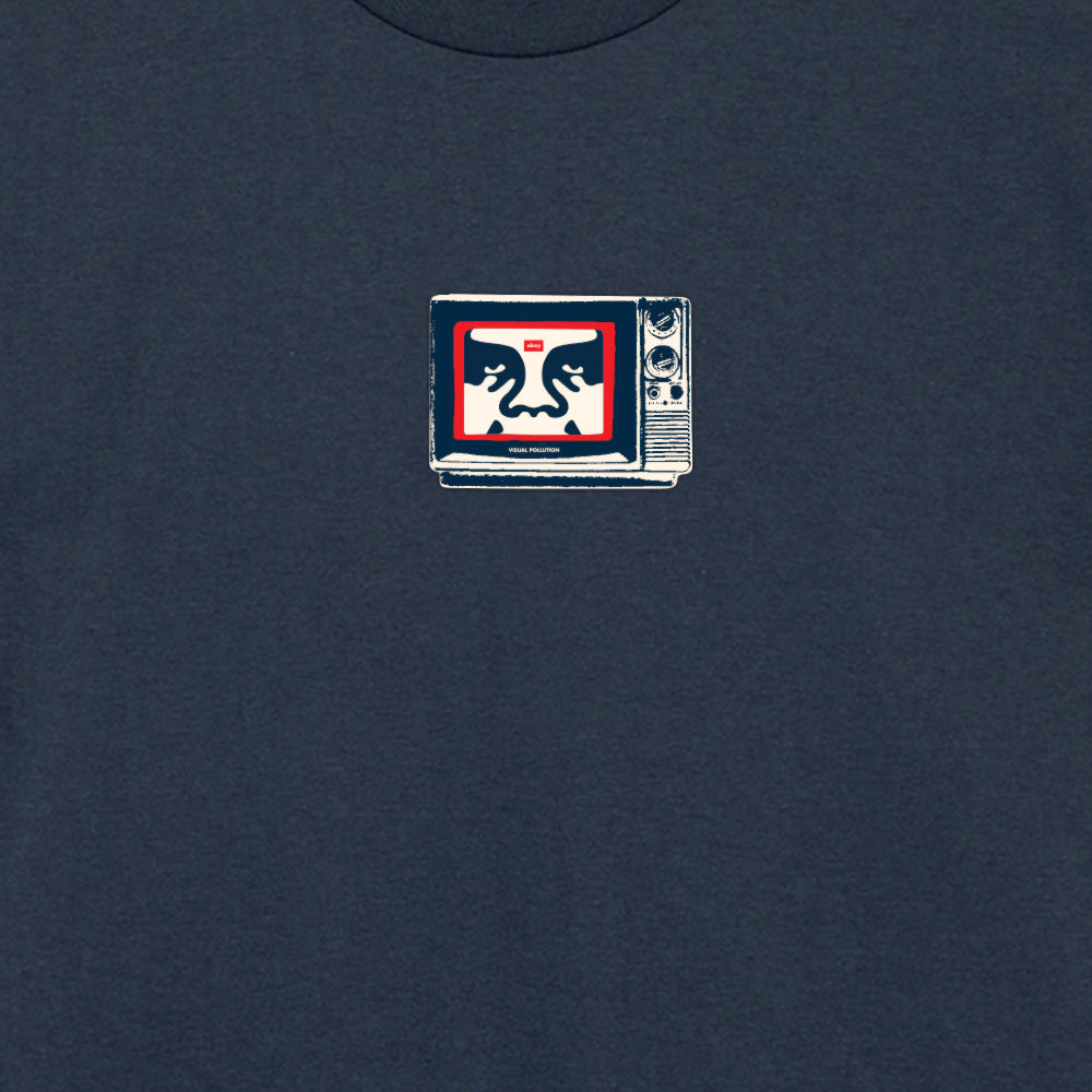 OBEY OBEY TV TEE // NAVY
