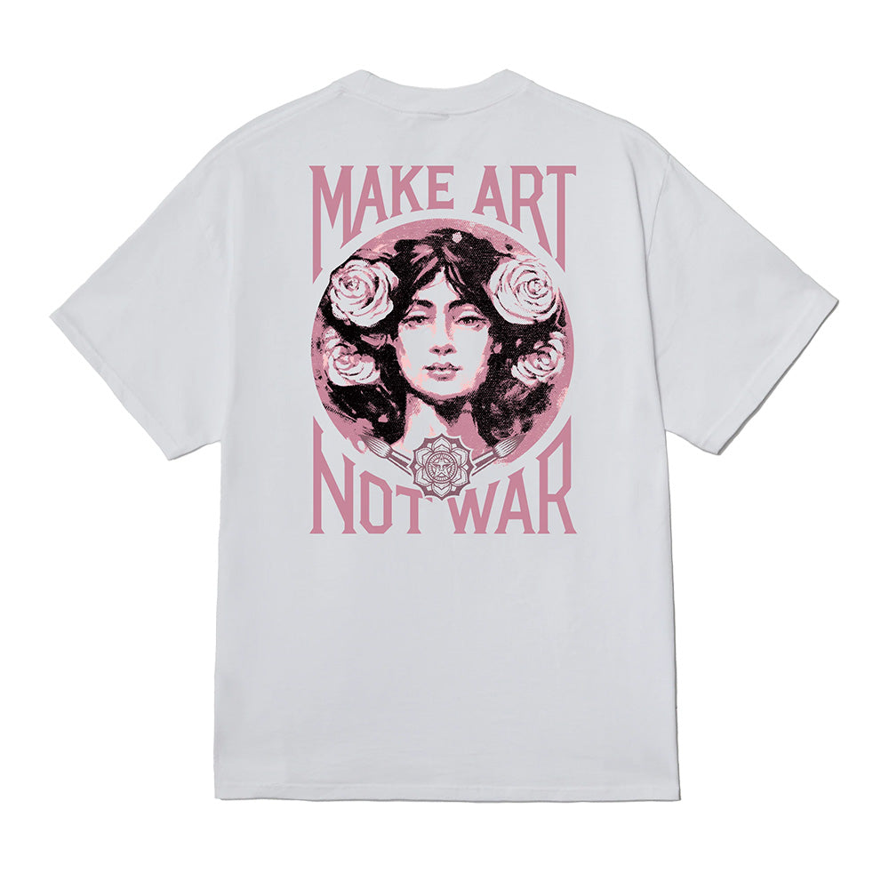 obey 165264062 make art not war tee white