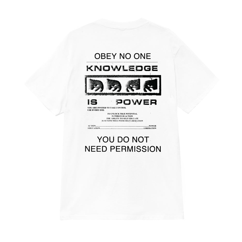obey 165264087 permission tee white