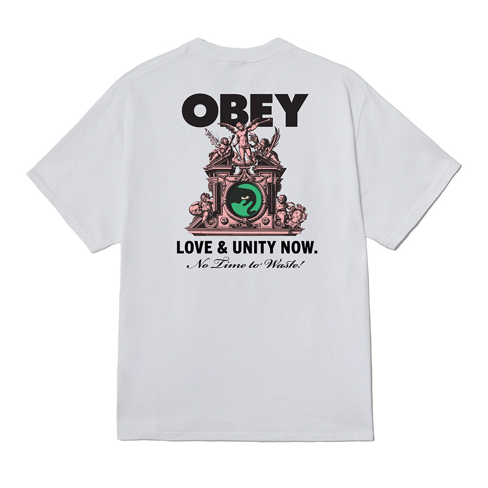 obey 165264103 love & unity now tee white