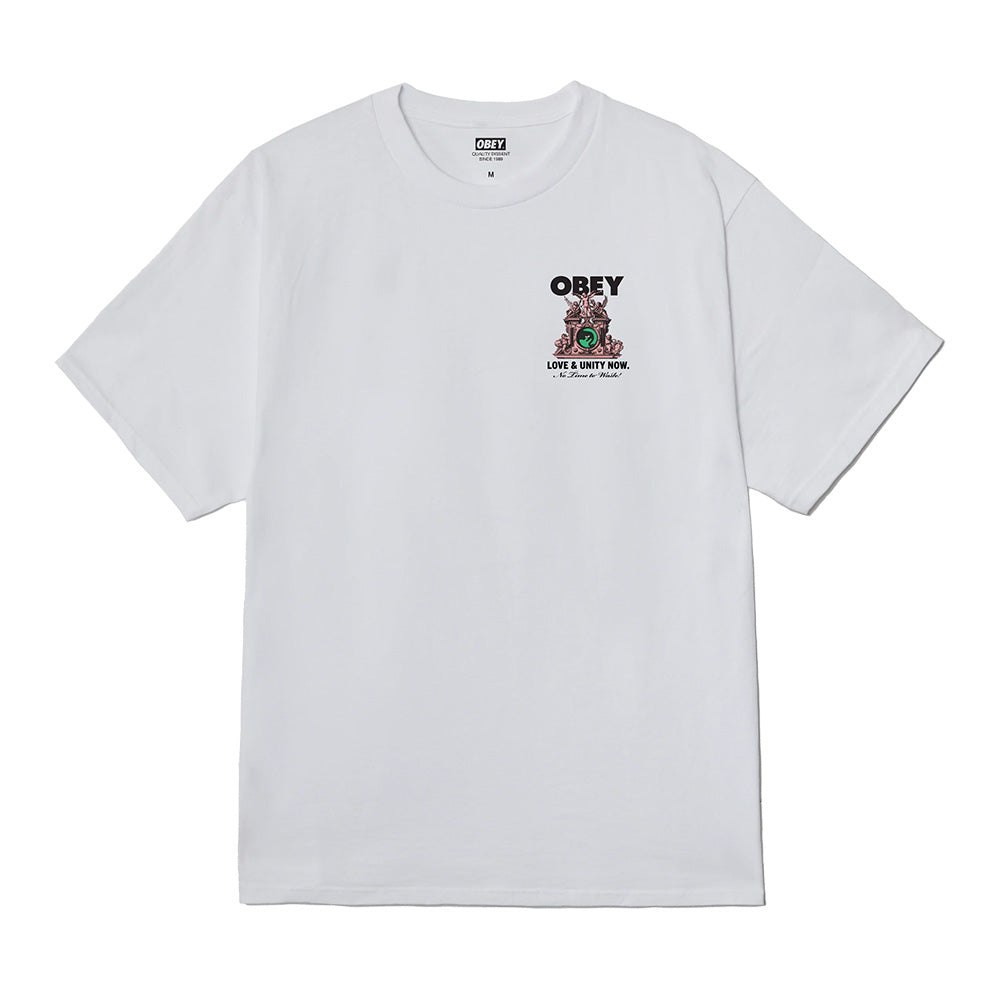 obey 165264103 love & unity now tee white