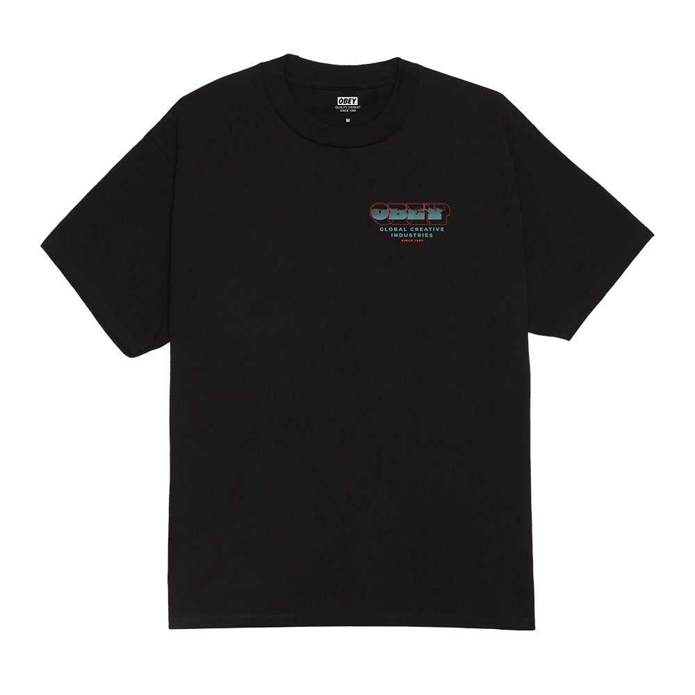 obey 165264146 measure twice tee black