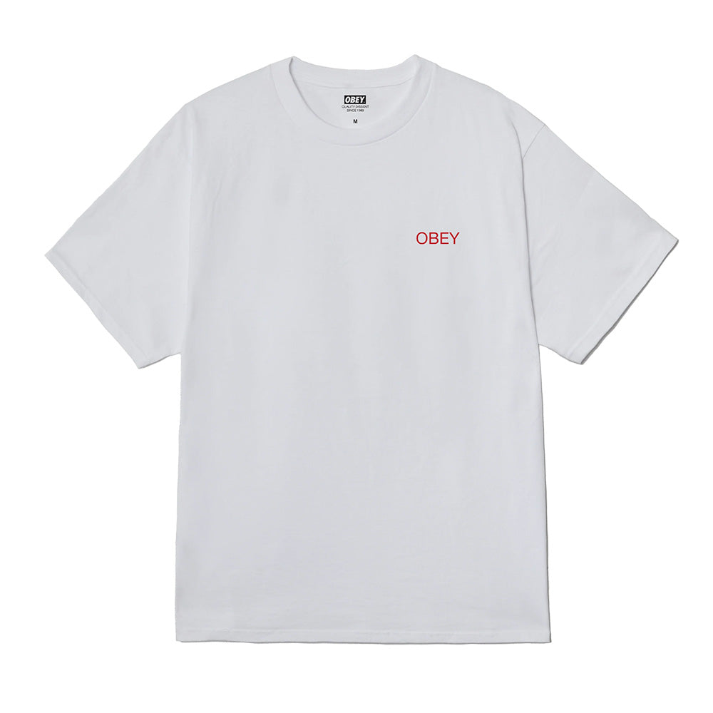 obey 165264299 nouveau angel tee shirt white