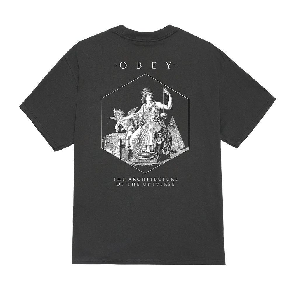 obey 165264332 architecture of the universe tee shirt vintage black