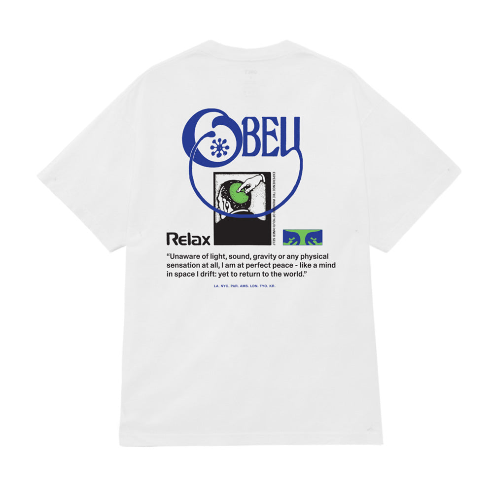 obey 167924102 relax tee pigment vintage white