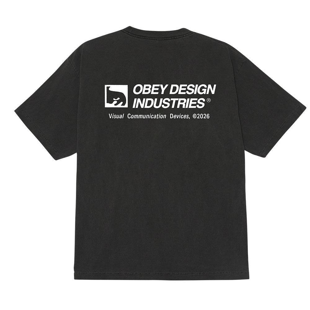 OBEY OBEY DEVICES TEE SHIRT // PIGMENT DUSTY BLACK