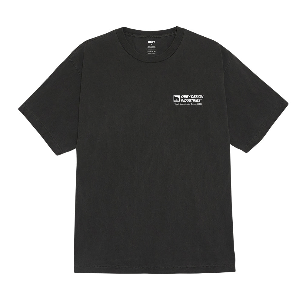 OBEY OBEY DEVICES TEE SHIRT // PIGMENT DUSTY BLACK