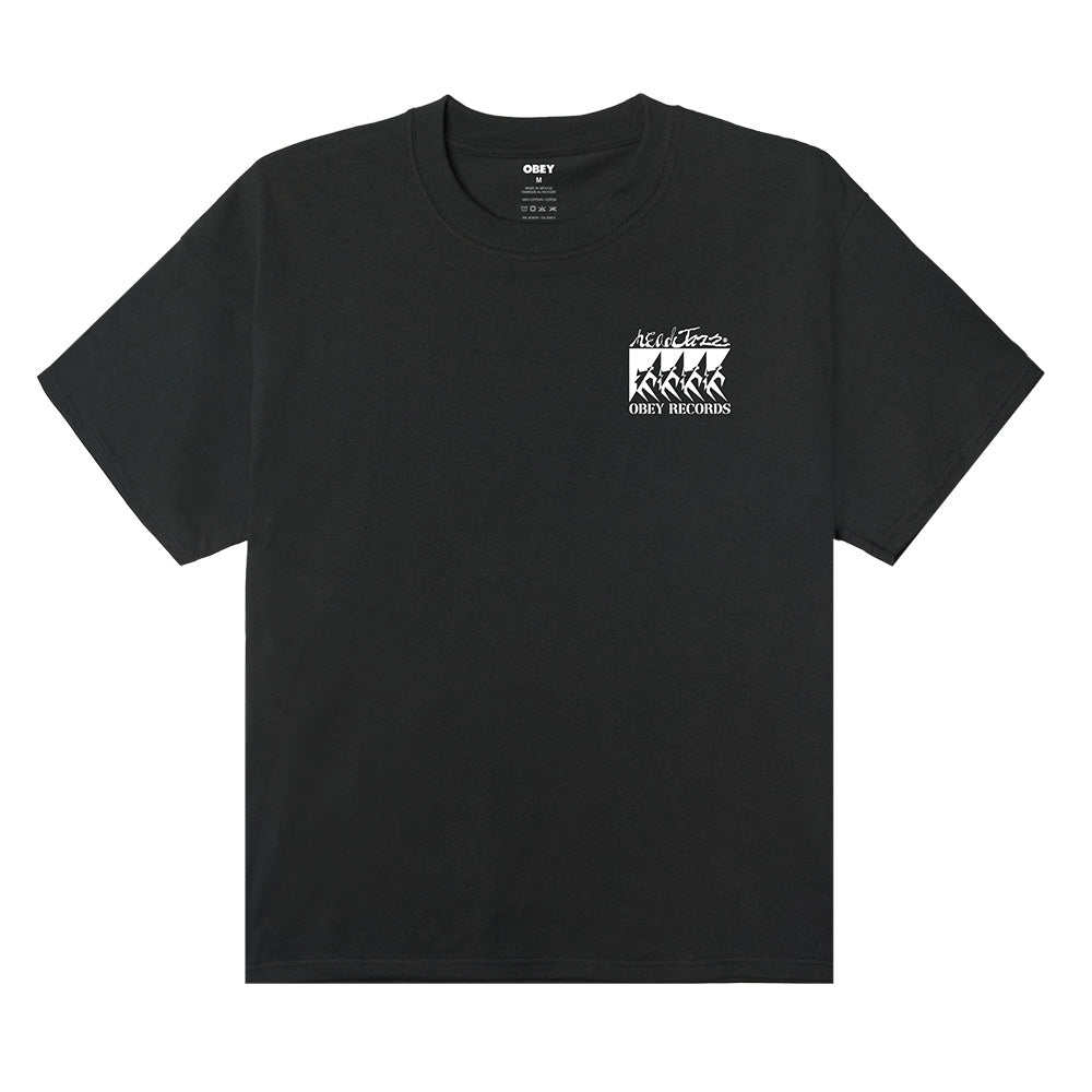 OBEY OBEY COME TOGETHER TEE SHIRT // VINTAGE BLACK