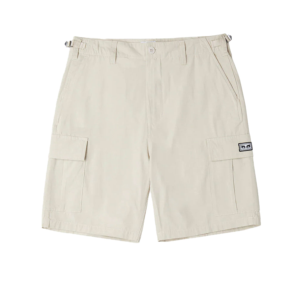 obey 172100088 classic cargo short silver grey