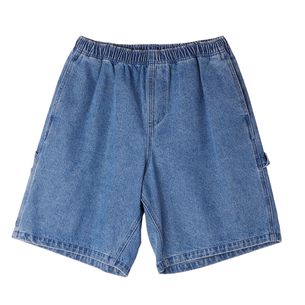 obey 172120079 easy denim carpenter short light indigo