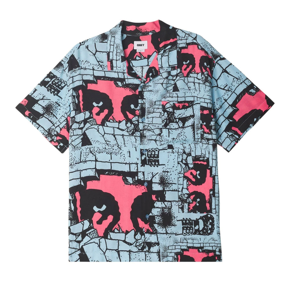 obey 181210385 detector woven white multi