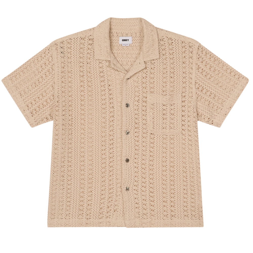 obey 181210444 harison woven shirt natural