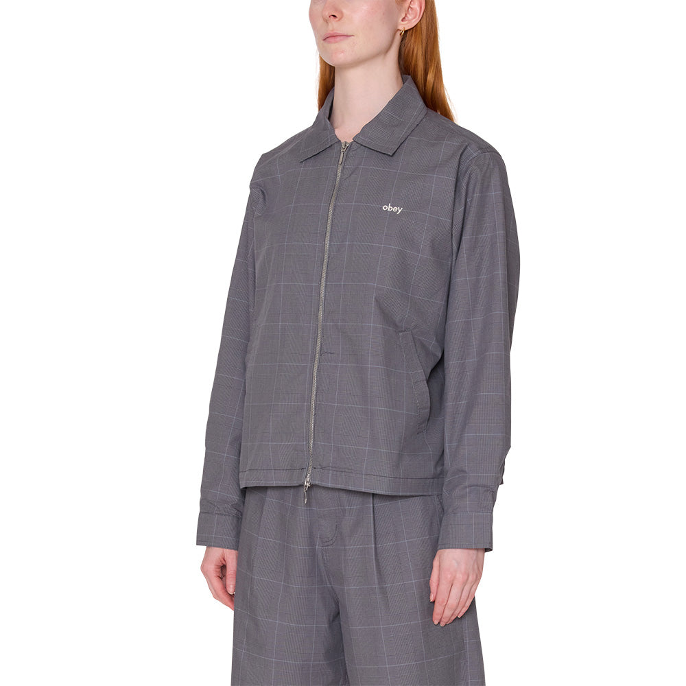 OBEY OBEY OLIVIA PLAID JACKET // GREY PLAID
