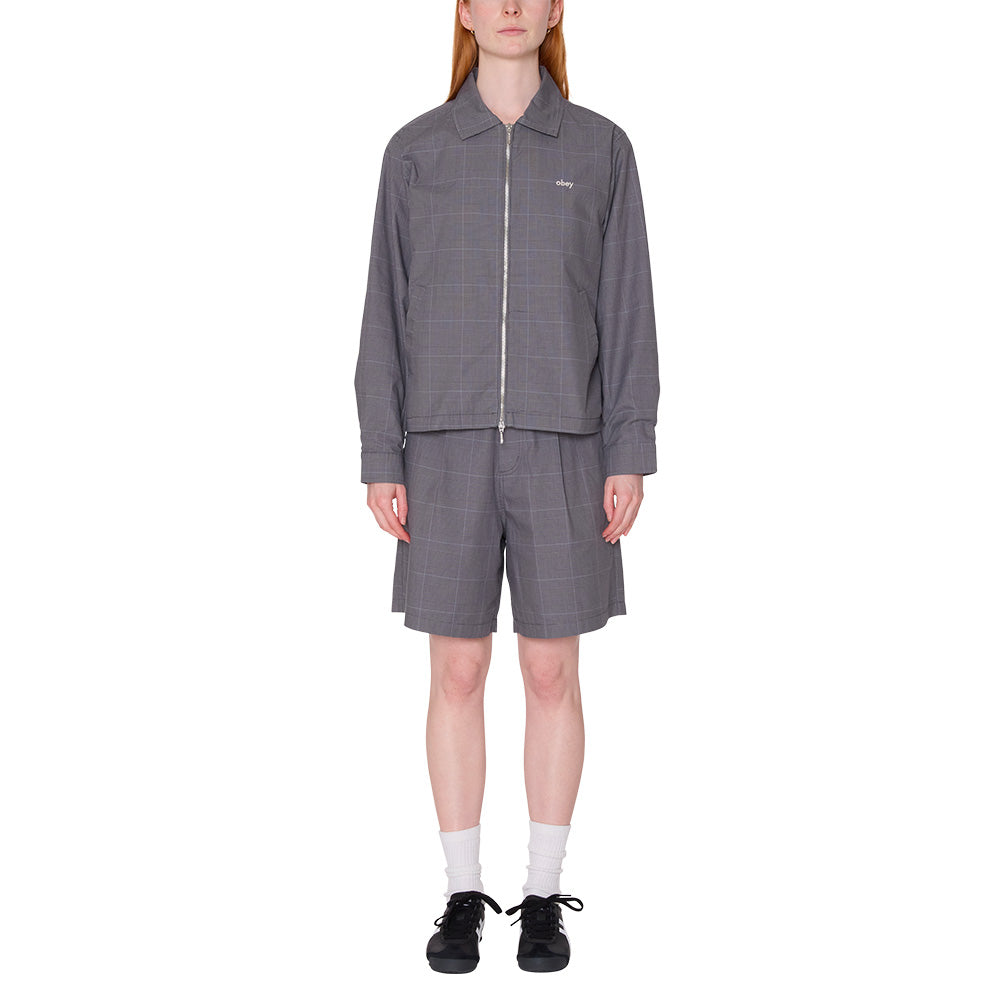 OBEY OBEY OLIVIA PLAID JACKET // GREY PLAID