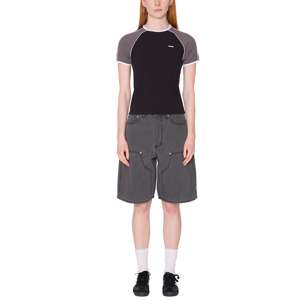 obey 231080166 replay raglan tee shirt digital black multi