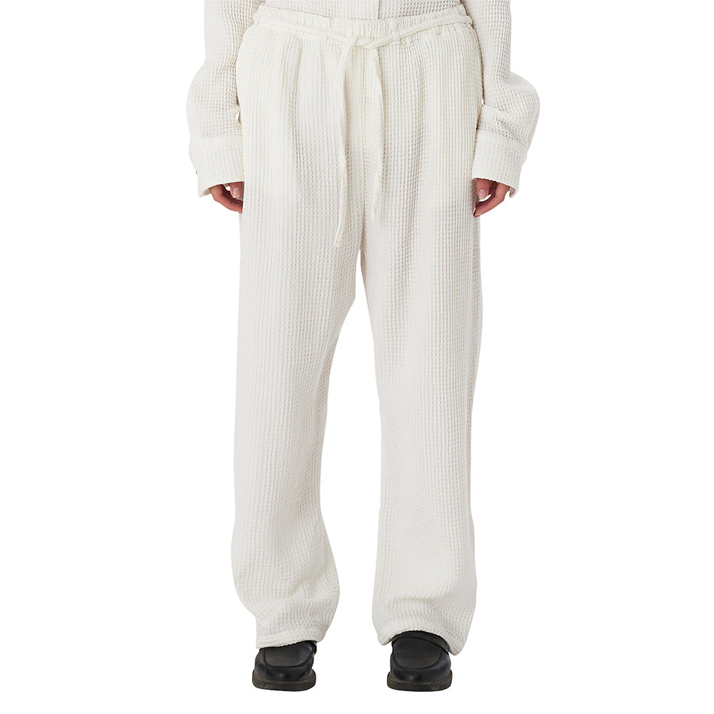 obey 242000118 camille waffle pant muted white
