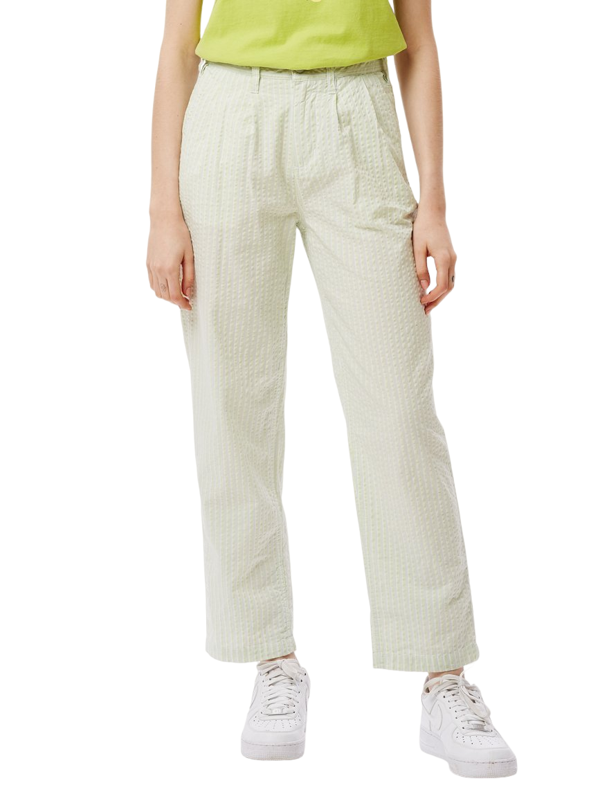 obey 242020067 helm pleated pant seafoam