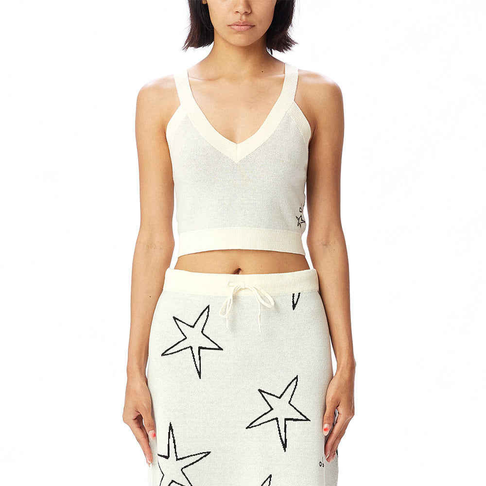 OBEY OBEY STARS SWEATER TANK TOP // UNBLEACHED MULTI