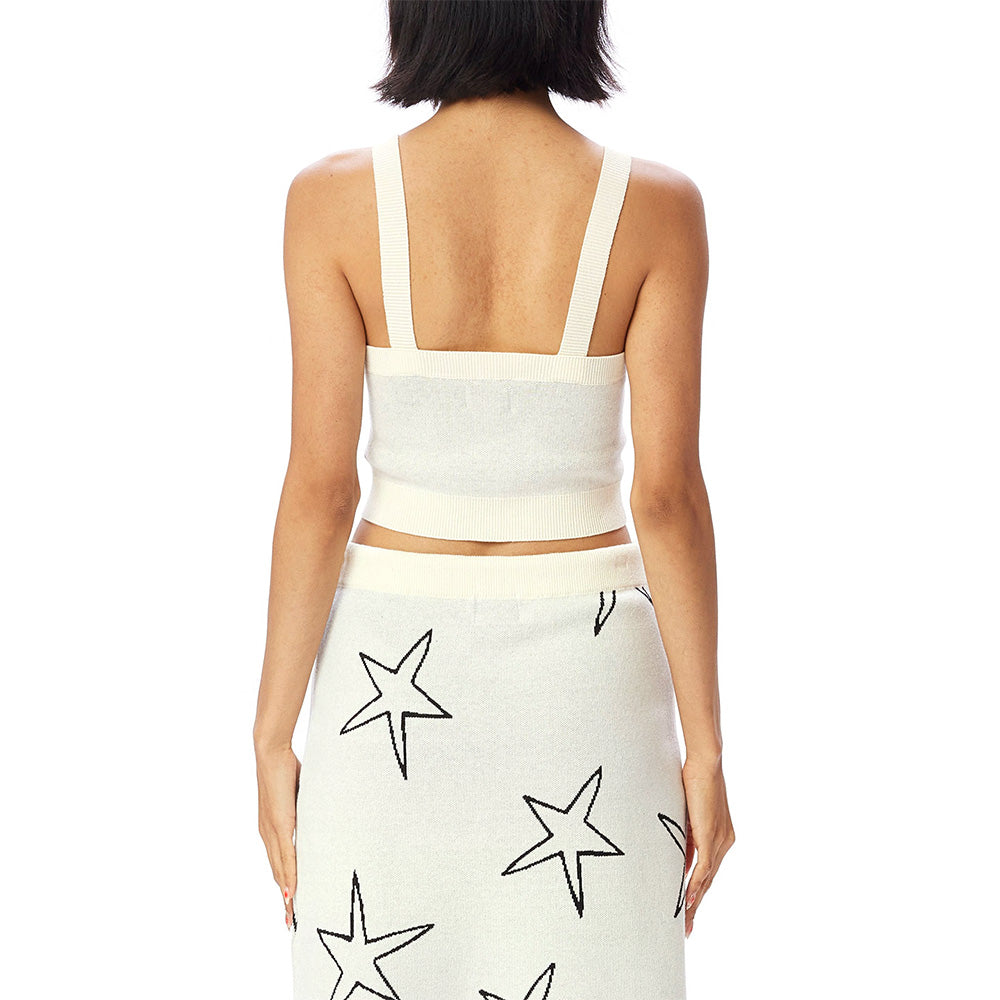 OBEY OBEY STARS SWEATER TANK TOP // UNBLEACHED MULTI