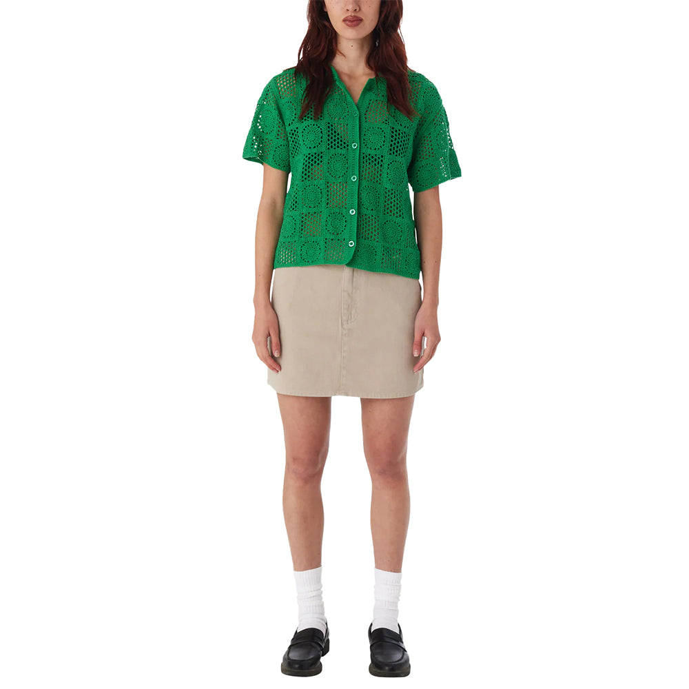 obey 251000119 agatha crochet knit sweater spring green