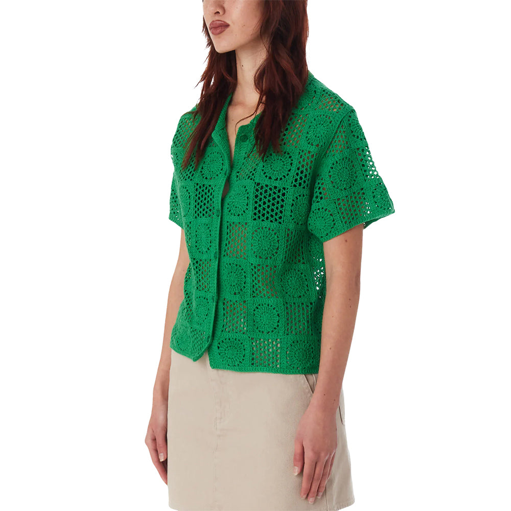 obey 251000119 agatha crochet knit sweater spring green