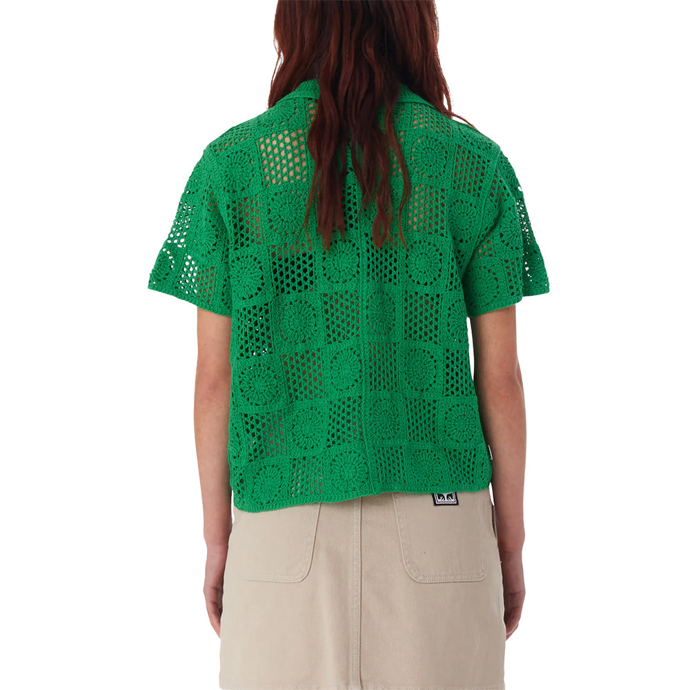 obey 251000119 agatha crochet knit sweater spring green