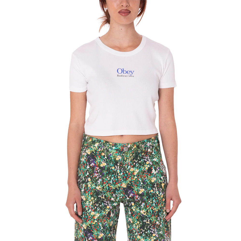 obey 263742510 obey radical love cropped emma rib wht white