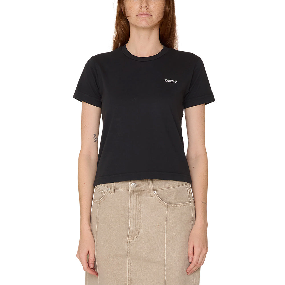 obey 267792663 around the globe kaylin tee black