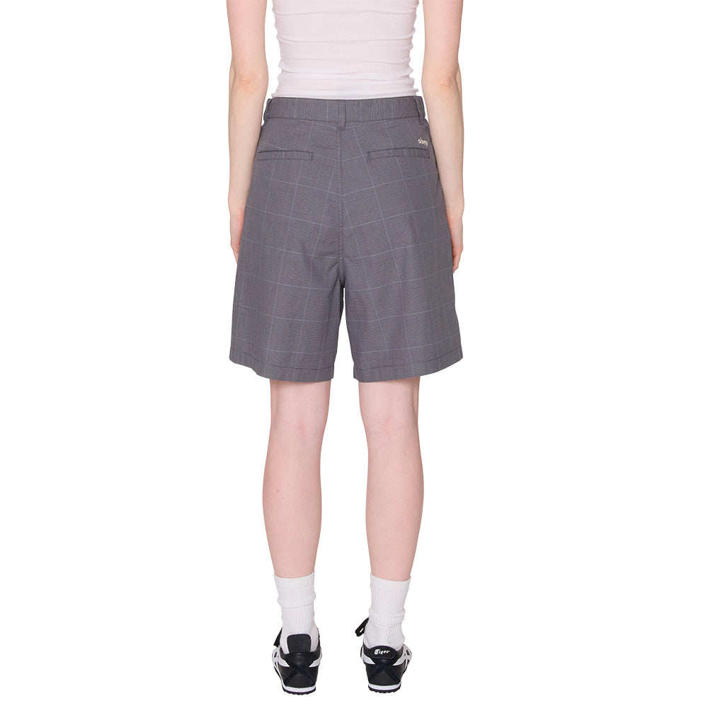 OBEY OBEY OLIVIA PLAID SHORT // GREY PLAID
