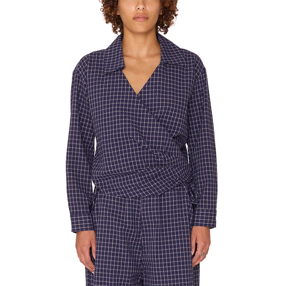 obey 281200138 circa wrap shirt blue multi