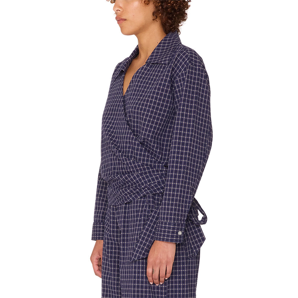 obey 281200138 circa wrap shirt blue multi