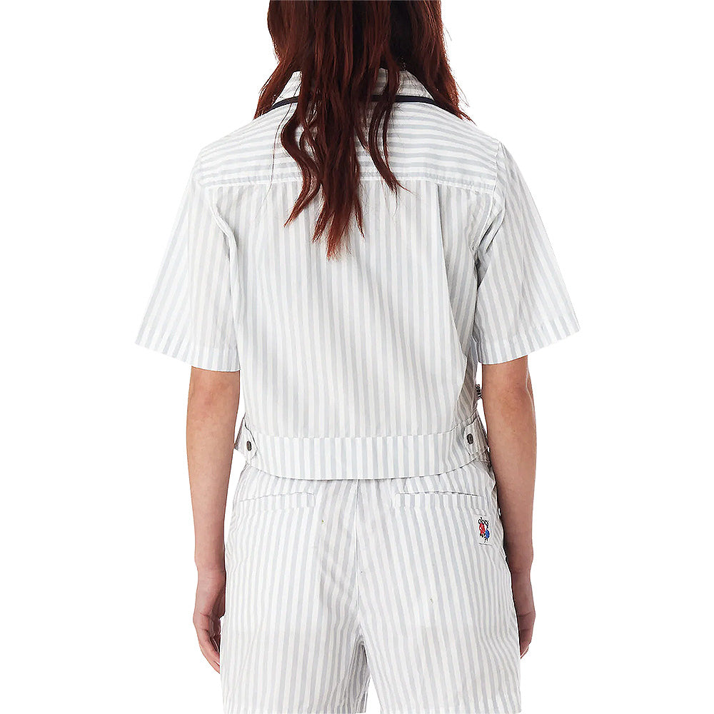 obey 281210111 serena utility shirt good grey multi