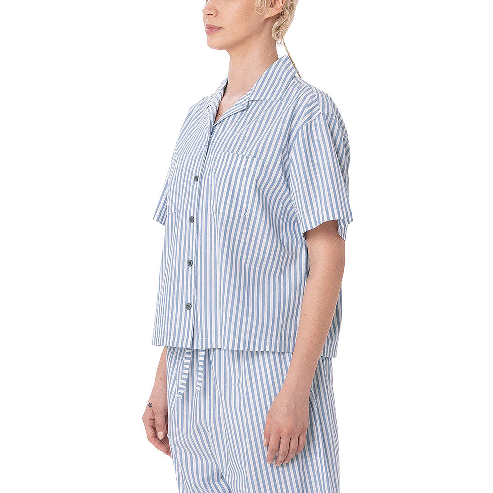 obey 281210115 dominique stripe shirt coe coronet blue multi