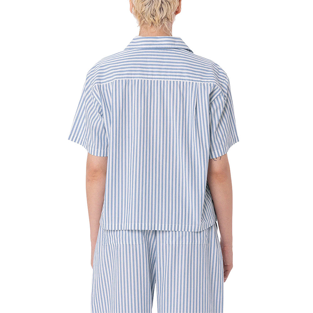 obey 281210115 dominique stripe shirt coe coronet blue multi