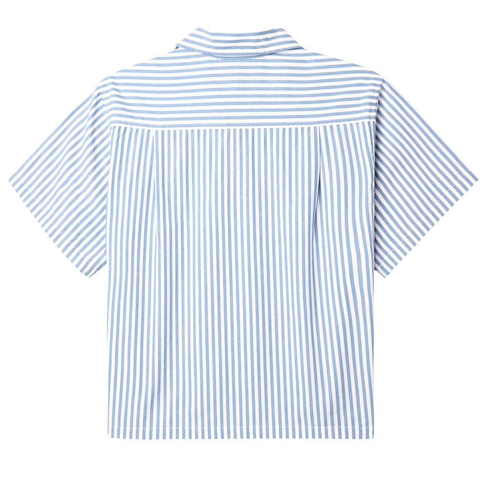 obey 281210115 dominique stripe shirt coe coronet blue multi