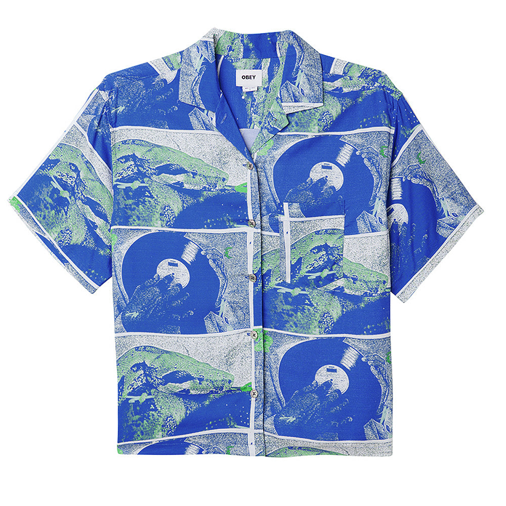 obey 281210118 atoll shirt bmu blue multi