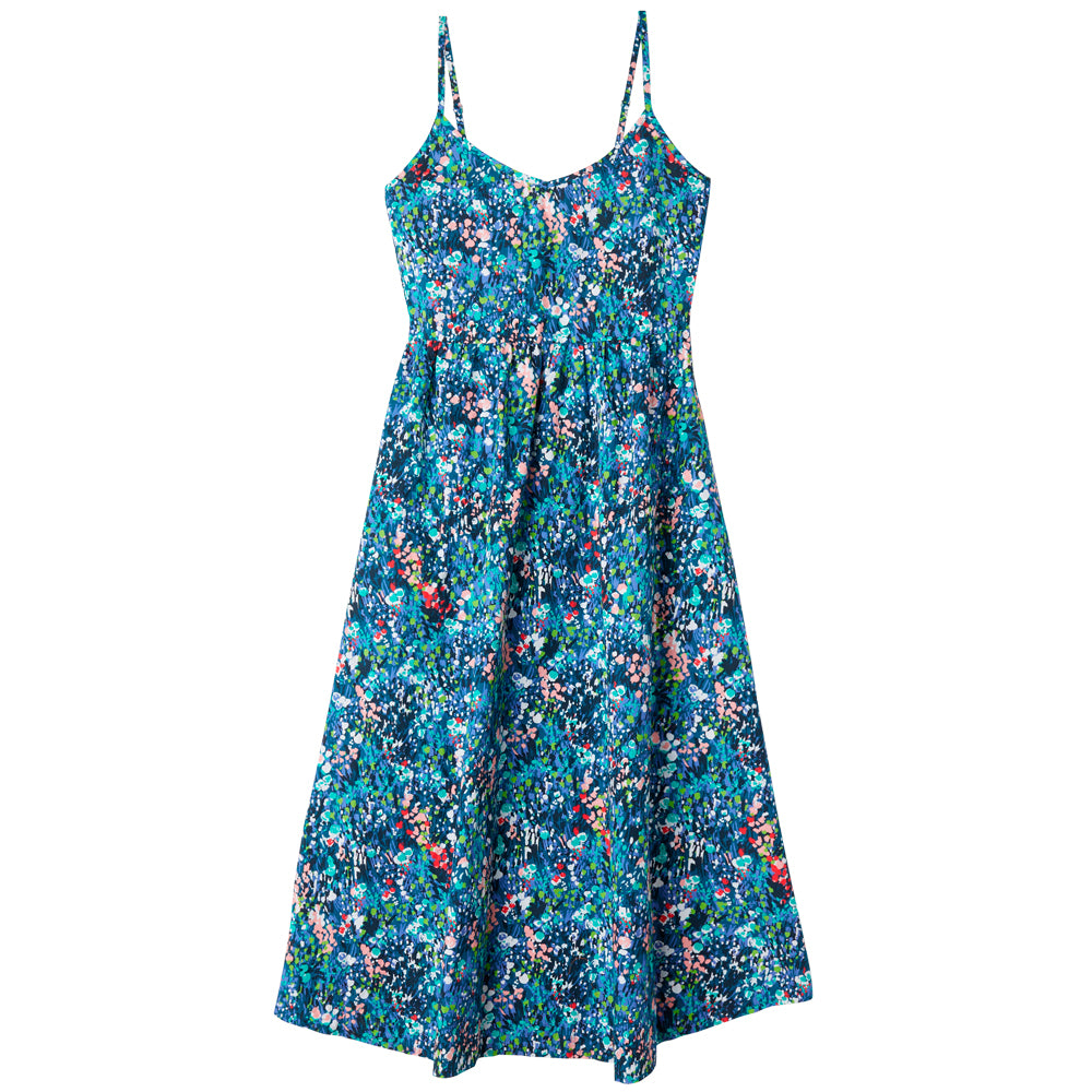 obey 401500414 obey spring garden dress teal blue multi