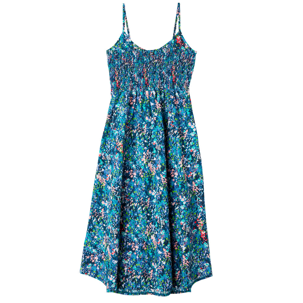 obey 401500414 obey spring garden dress teal blue multi