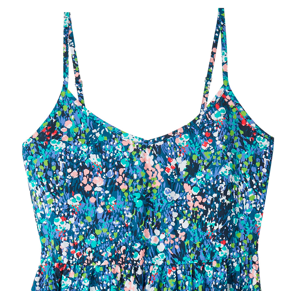 obey 401500414 obey spring garden dress teal blue multi