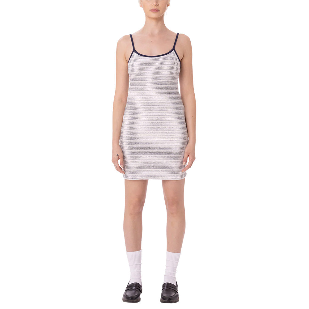 obey 401500417 license jersey dress ubl unbleached multi