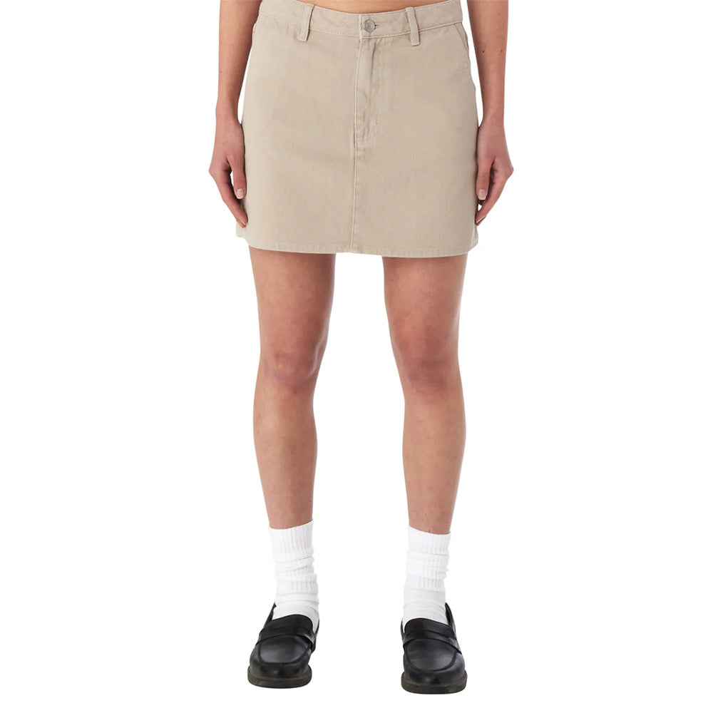 obey 411550113 jenny overdyed skirt silver grey