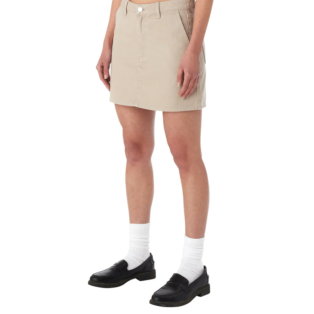 obey 411550113 jenny overdyed skirt silver grey