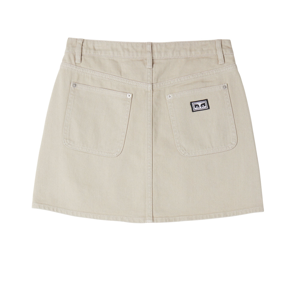 obey 411550113 jenny overdyed skirt silver grey