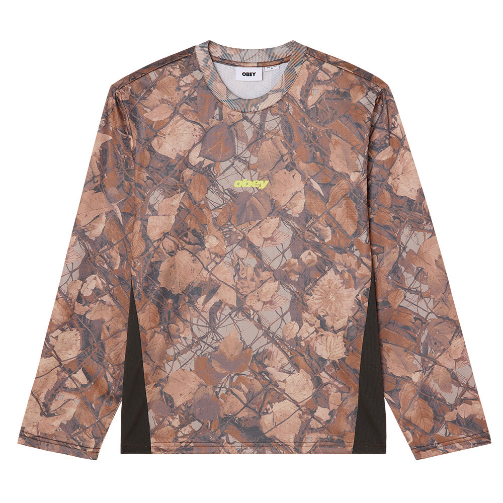 OBEY OBEY BASECAMP KNIT LS SHIRT // FENCE CAMO MULTI