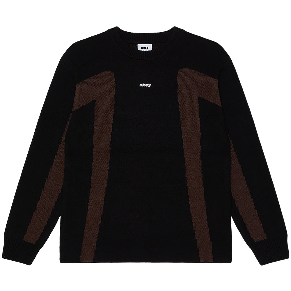 OBEY OBEY BRANN SWEATER // DIGITAL BLACK
