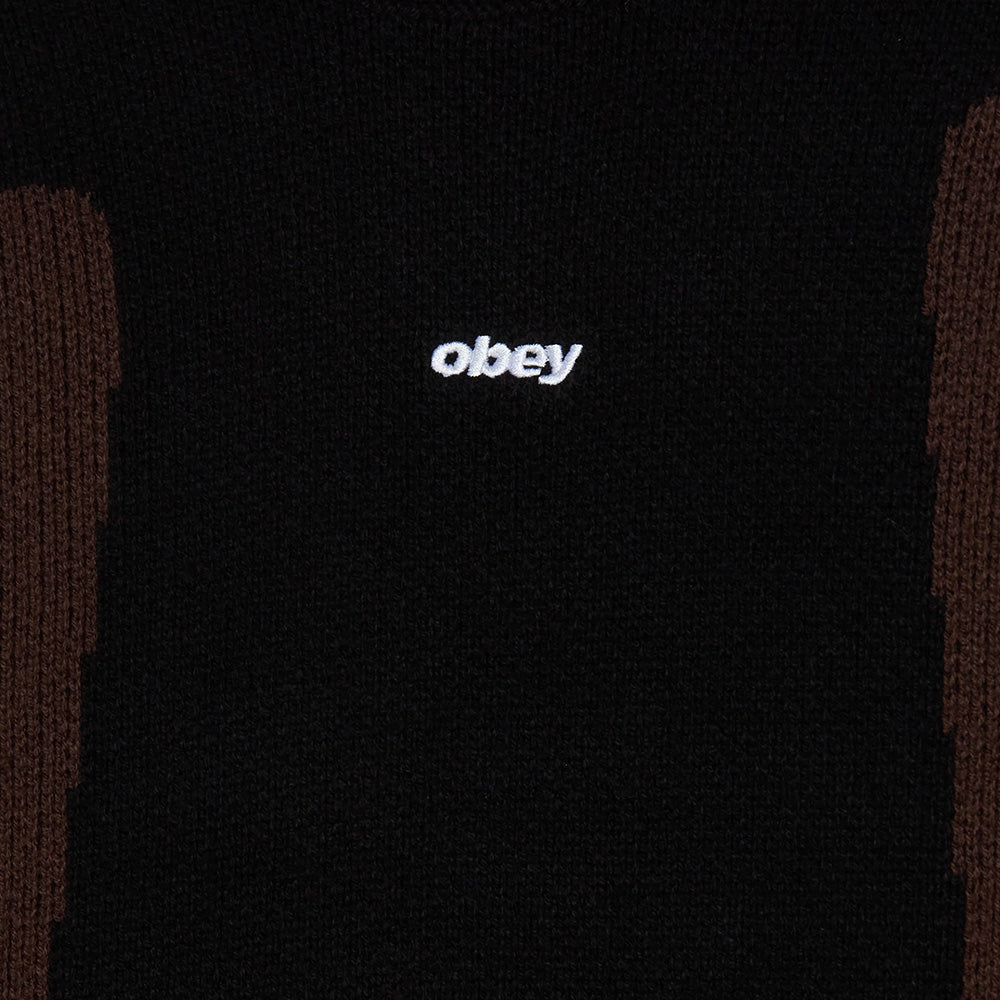OBEY OBEY BRANN SWEATER // DIGITAL BLACK