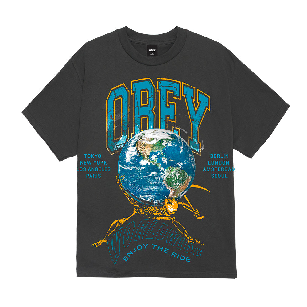 OBEY OBEY ENJOY THE RIDE TEE // VINTAGE BLACK