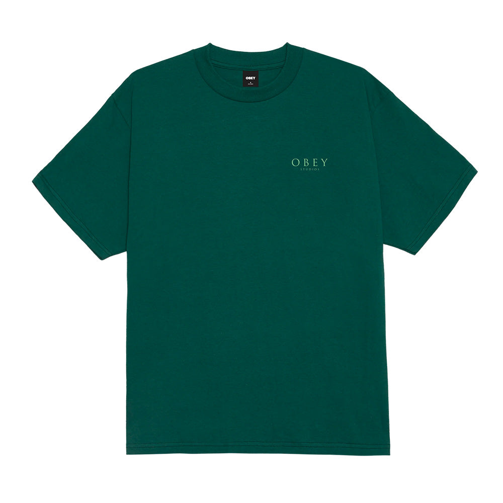 OBEY OBEY FLORES ROBUS TEE // RAINFOREST