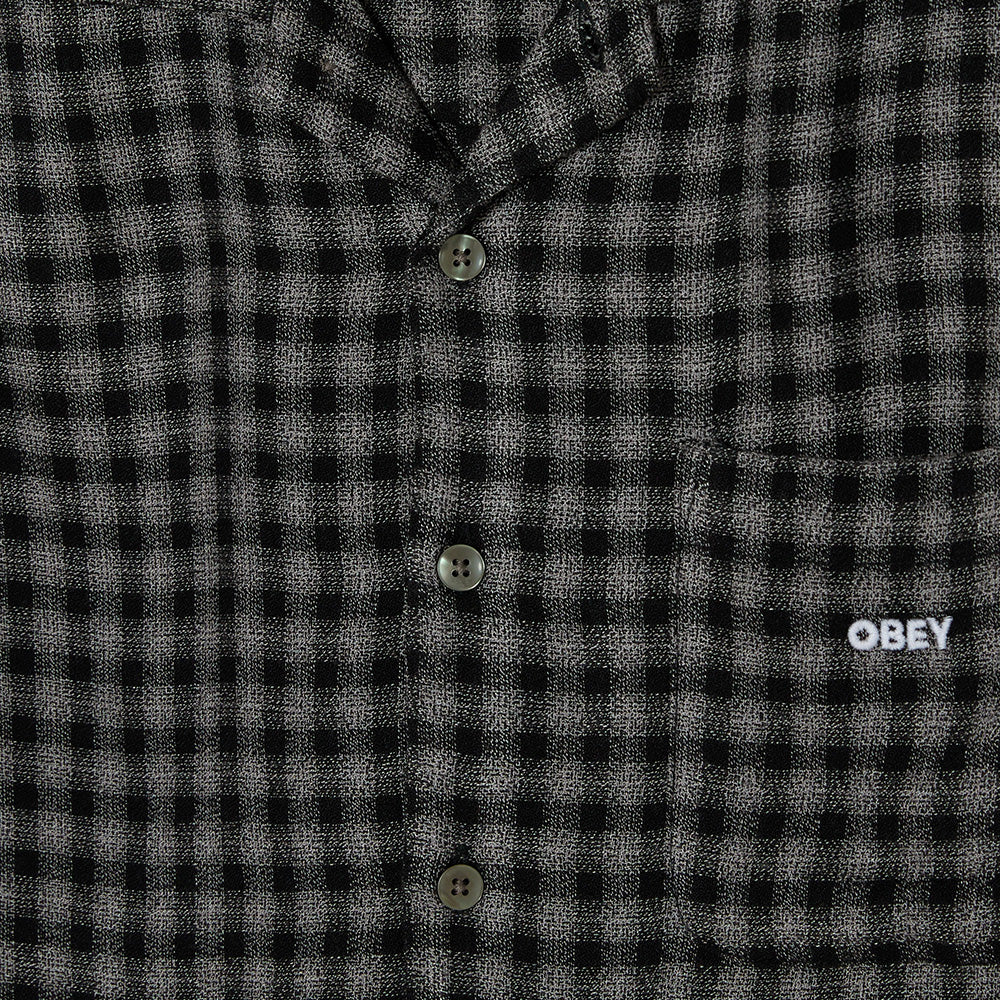 obey flynn woven shirt rosin multi
